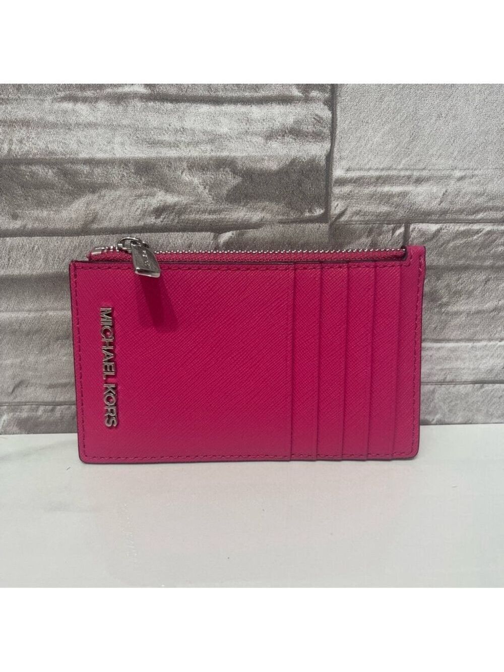 Michael Kors Greenwich Top Handle Satchel & Matching Wallet Dragonfruit Pink - Picture 8 of 12